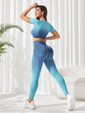 | SHEIN Yoga Basic Seamless High Elastic Gradient Sports Suit | Leggings | Shein | OneHub