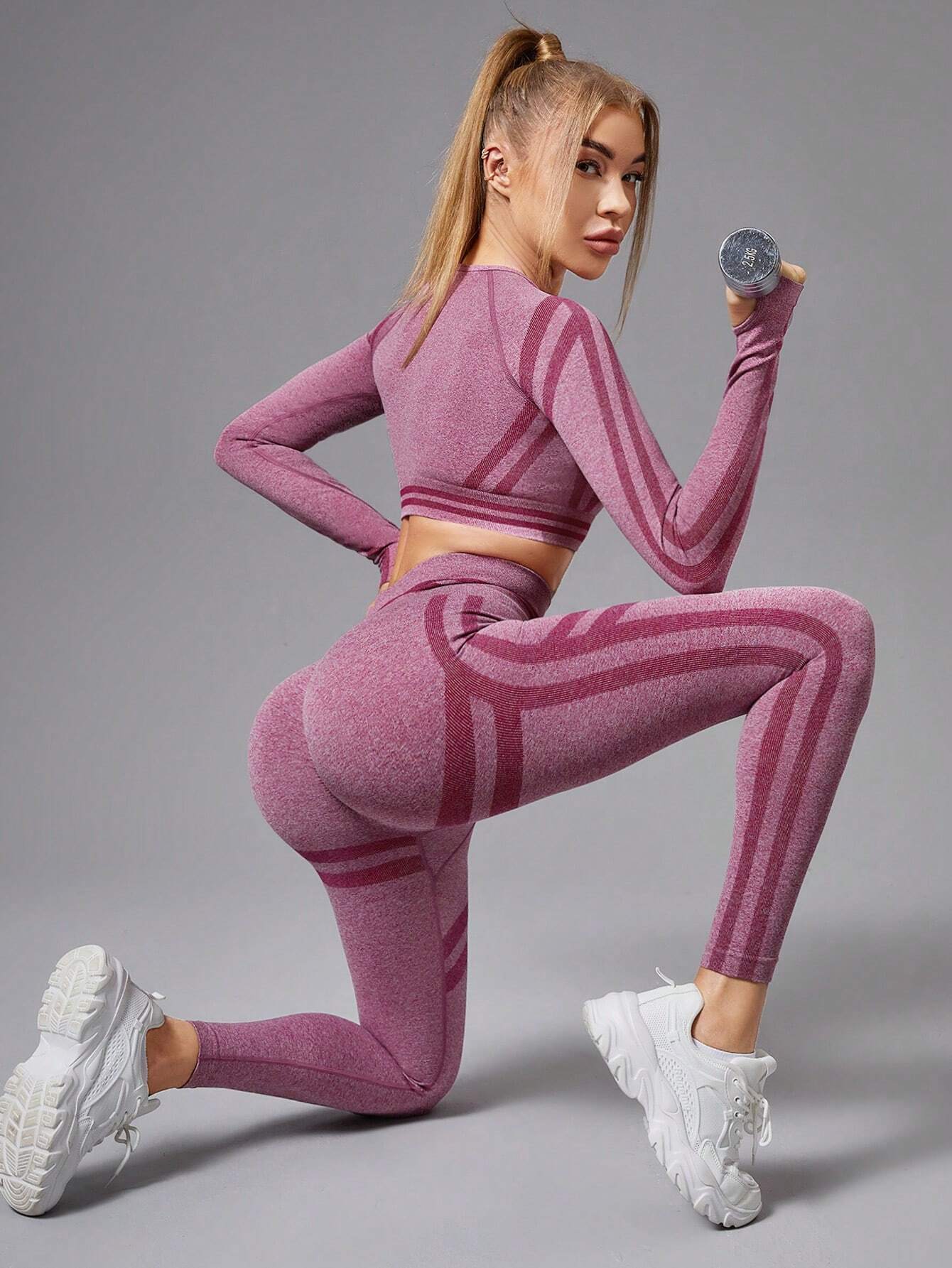  | SHEIN Yoga Basic Women's Color-block Breathable Comfortable Sports Suit | Leggings | Shein | OneHub