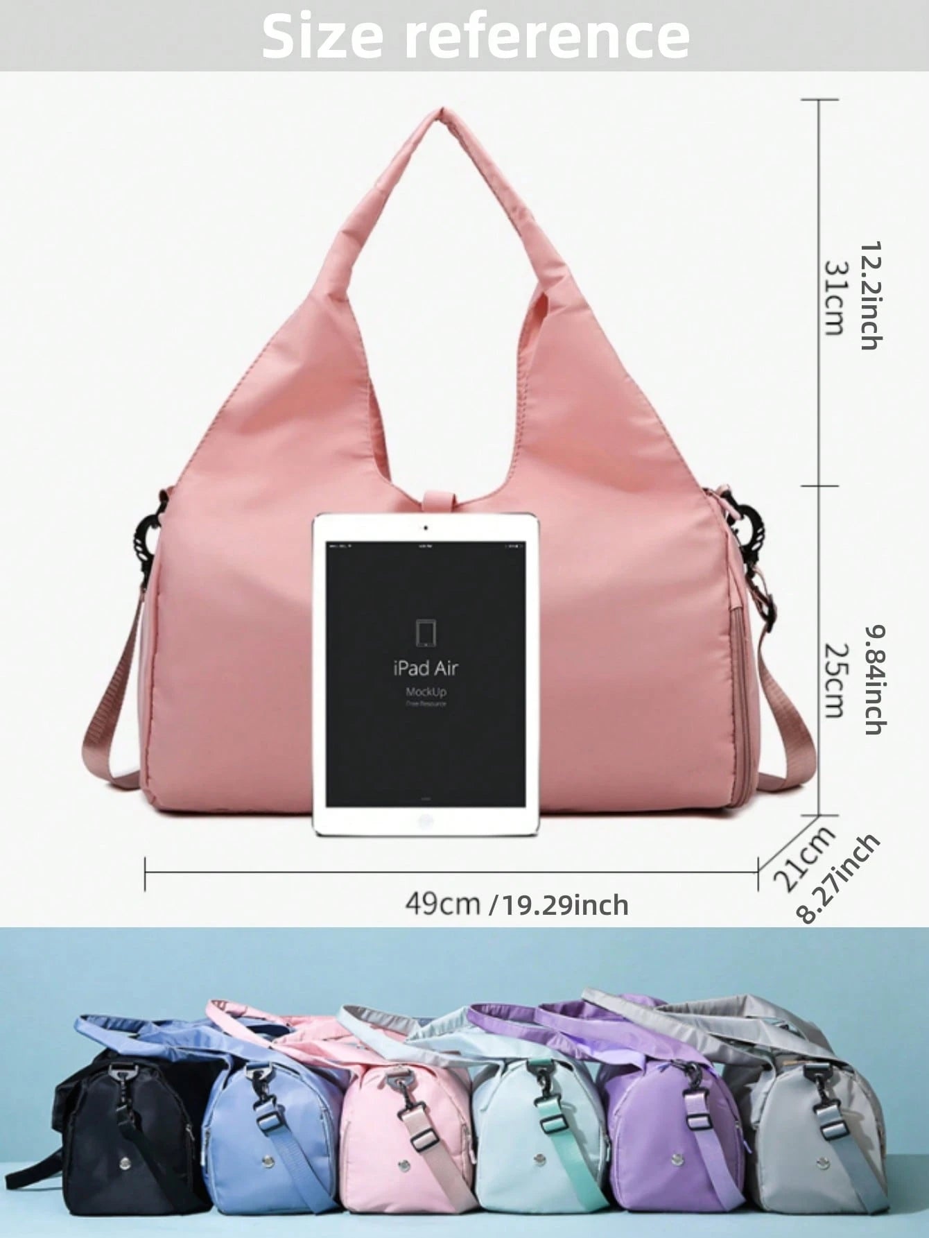  | SHEIN Yoga Sport Gym Bags For Women Men With Shoes Compartment And Wet Dry Storage Pockets With Adjustable Yoga Mat Holder Travel Luggage Tote Bag Sport Workout Shoulder Bag | Bags | Shein | OneHub