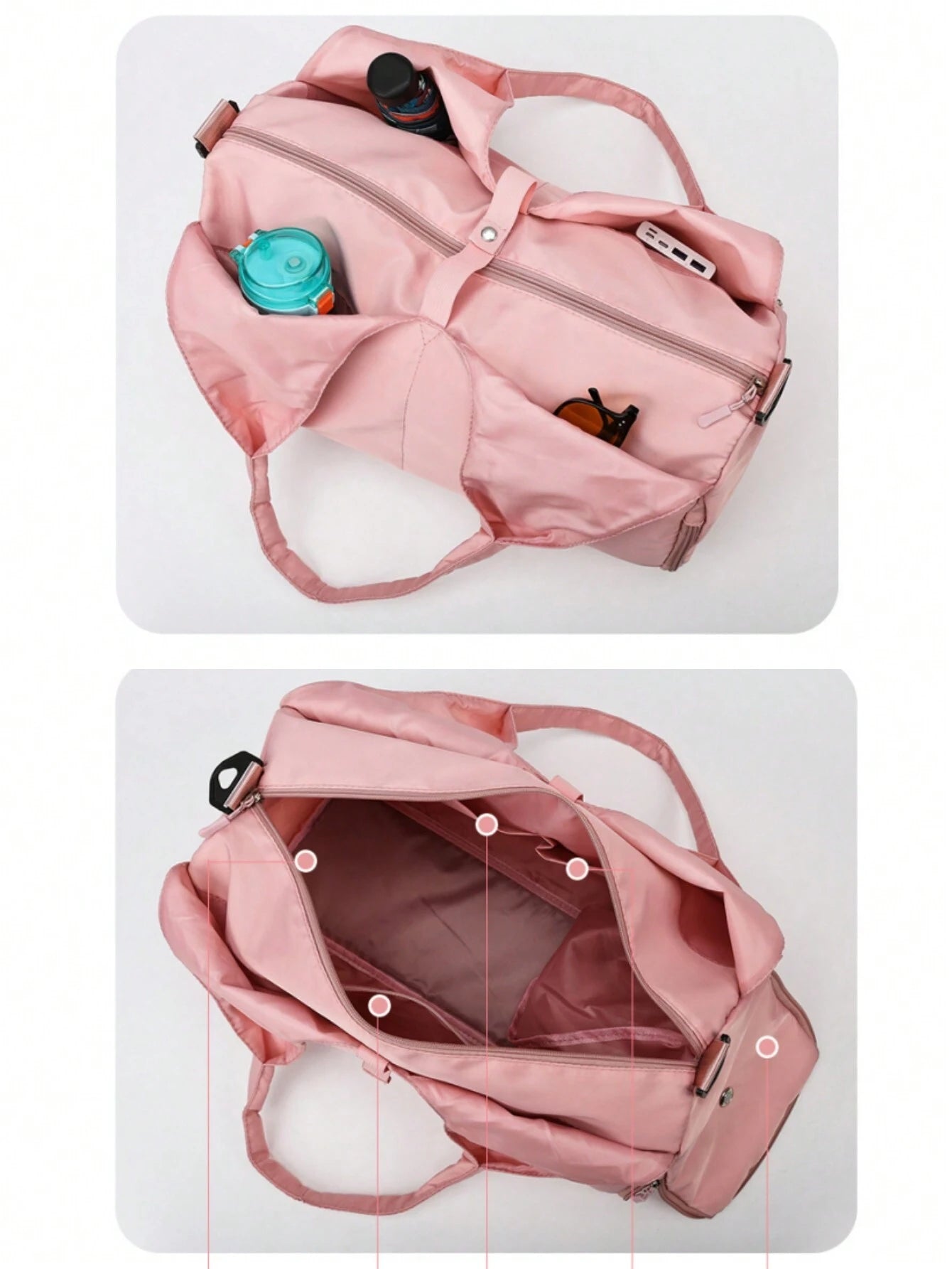  | SHEIN Yoga Sport Gym Bags For Women Men With Shoes Compartment And Wet Dry Storage Pockets With Adjustable Yoga Mat Holder Travel Luggage Tote Bag Sport Workout Shoulder Bag | Bags | Shein | OneHub