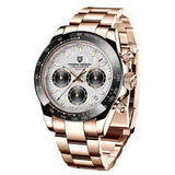 Pagani Design Two tone Stainless Steel Brown Dial Chronograph Quartz Watch for Men - PD1644