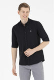  | USPA Men's Black Long Sleeve Basic Shirt | T-shirt | US Polo Assn. | OneHub