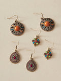  | SHEIN 3pairs Bohemian Flower & Water Drop Earrings | Earrings | Shein | OneHub