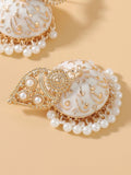  | SHEIN Faux Pearl Tassel Drop Jhumka Earrings | Earrings | Shein | OneHub