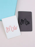 Shein 2pcs Letter Embroidered Detail Passport Holder