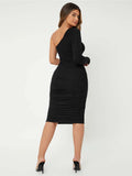  | SHEIN SXY One Shoulder Ruched Bodycon Dress | Dress | Shein | OneHub