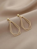 Shein Hollow Out Geo Drop Earrings