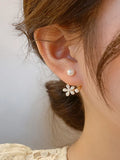  | Shein Flower & Faux Pearl Decor Earring Jackets | Earrings | Shein | OneHub