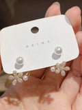 | Shein Flower & Faux Pearl Decor Earring Jackets | Earrings | Shein | OneHub
