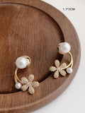  | Shein Flower & Faux Pearl Decor Earring Jackets | Earrings | Shein | OneHub