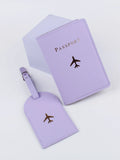  | Shein Plane & Letter Graphic Passport Case With Luggage Tag | Card Holder | Shein | OneHub