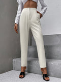 SHEIN Slant Pockets Seam Detail Pants