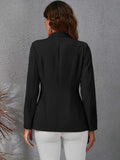  | Shein Lapel Collar Double Breasted Flap Detail Blazer | Blazer | Shein | OneHub