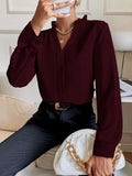  | Shein Solid Notched Neck Shirt | Blouse | Shein | OneHub