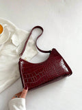  | SHEIN Croc Embossed Baguette Bag | Bags | Shein | OneHub