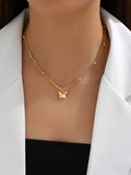  | SHEIN 1pc Fashionable Butterfly Charm Back Necklace For Women For Daily Decoration |  | Shein | OneHub