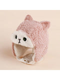  | SHEIN 1pc Cartoon Knitted Ear Protection Thickened Hat For Kids And Babies, Winter | Cap | Shein | OneHub