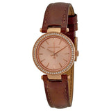  | Michael Kors Darci Brown Leather Strap Rose Gold Dial Quartz Watch for Ladies - MK-2353 | Watches | Michael Kors | OneHub