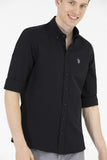  | USPA Men's Black Long Sleeve Basic Shirt | T-shirt | US Polo Assn. | OneHub