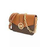  | Michael Kors Carmen Small Monogram Flap Crossbody Bag In Brown - 35S2GNMCOB | Handbags | Michael Kors | OneHub