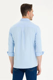  | USPA Men's Light Blue Long Sleeve Shirt | T-shirt | US Polo Assn. | OneHub