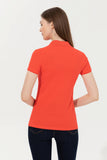 USPA Women's Red Polo Basic