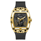 Guess Legend Black Silicone Strap Black Dial Quartz Watch for Gents - GW0500G1