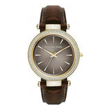  | Michael Kors Mini Darci Brown Leather Strap Brown Dial Quartz Watch for Ladies - MK-2382 | Watches | Michael Kors | OneHub
