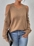  | SHEIN LUNE Cold Shoulder Chain Detail Sweater | Sweater | Shein | OneHub