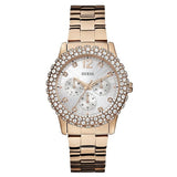  | Guess Dazzler Rose Gold Stainless Steel Silver Dial Quartz Watch for Ladies - W0335L3 | Watches | Guess | OneHub