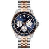  | Guess Odyssey Two-tone Stainless Steel Blue Dial Quartz Watch for Gents - W1107G3 | Watches | Guess | OneHub