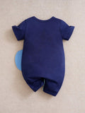  | SHEIN Yierying Baby Boy Elephant Print 3D Ear Design Button Detail Romper | Dress | Shein | OneHub
